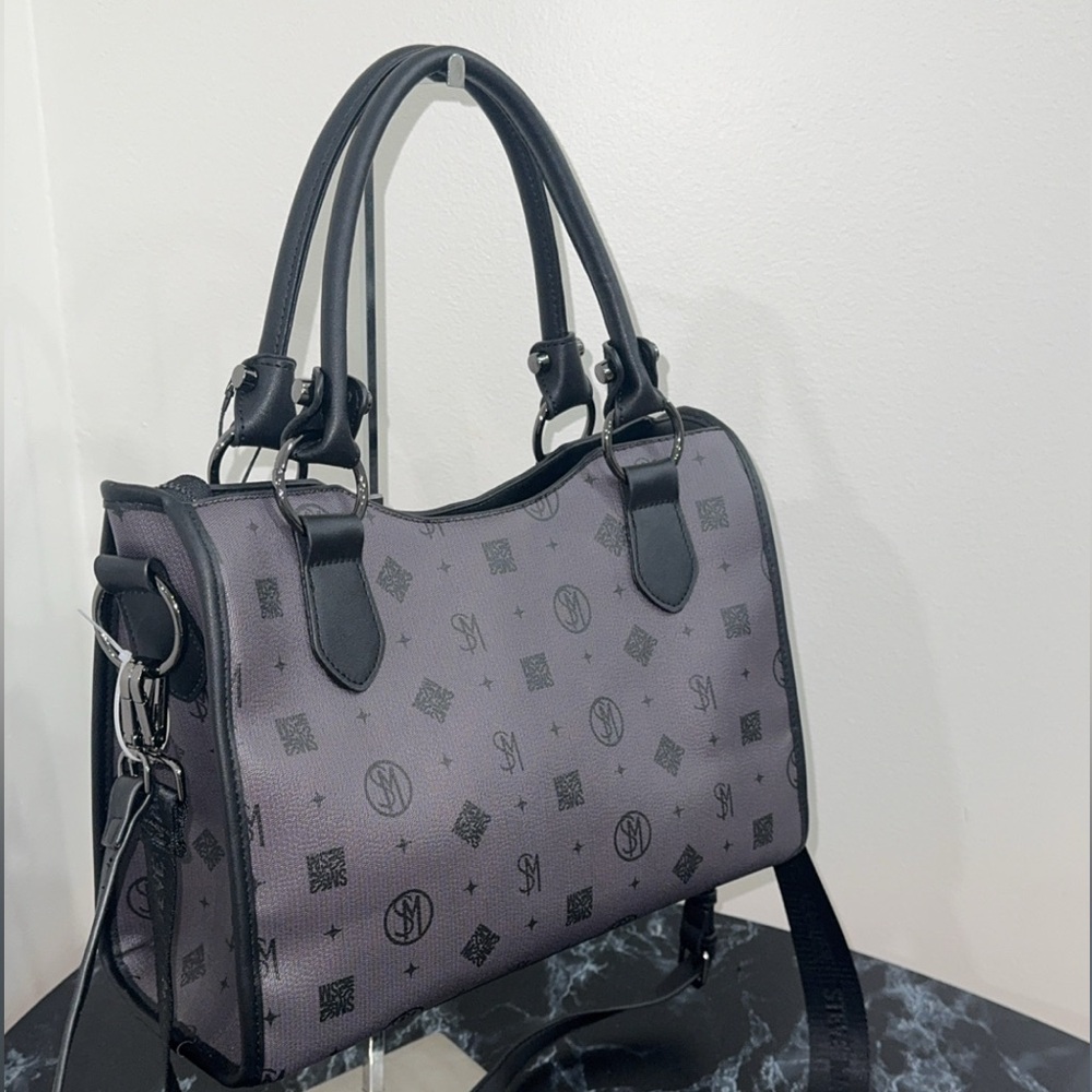 Steve Madden Black and Gray Shoulder Crossbody Bag NWT - Picture 11 of 14